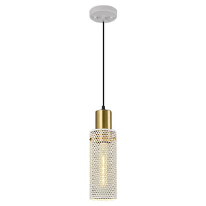 3 Pack E26 bulb pendant light white and gold hanging lighting iron island lights