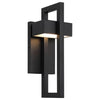 2 Packs modern enterior light black and white sconces lights steel and glass wall lights