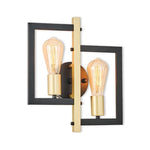 2-Light modern wall light black and gold vanities lights iron fixture light