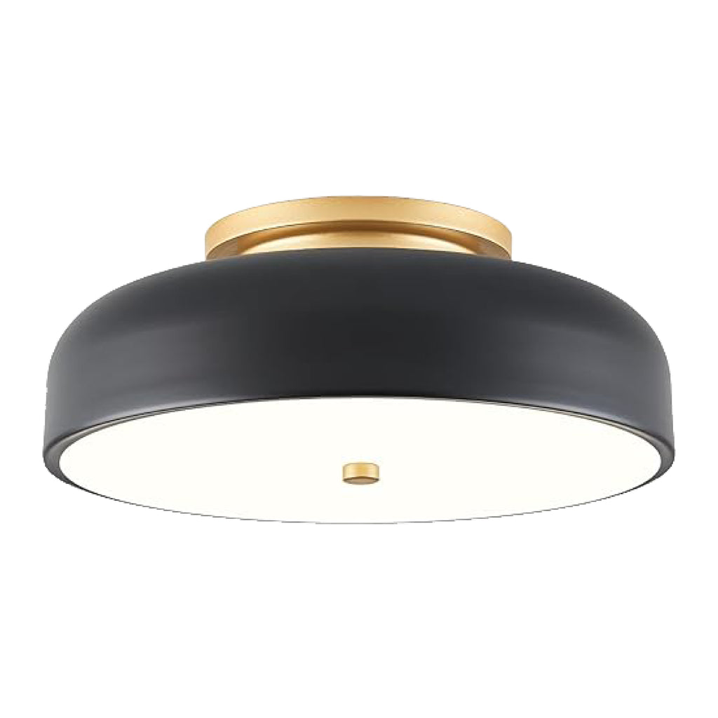 LED Dimmable ceiling light black and white mount flush light ‎metal and acrylic light fixture