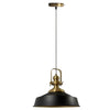 15.7" industrial hanging lights black and gold pendant light iron kitchen light