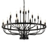 24 Light chandeliers light black industrial pendant light farmhouse candle wagon wheel island lighting