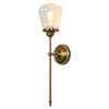 1-Light vintage wall lighting antique and clear sconce light iron and glass fixture light