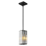 3-pack crystallight fixture black kitchen light rectangle kitchen island pendant light