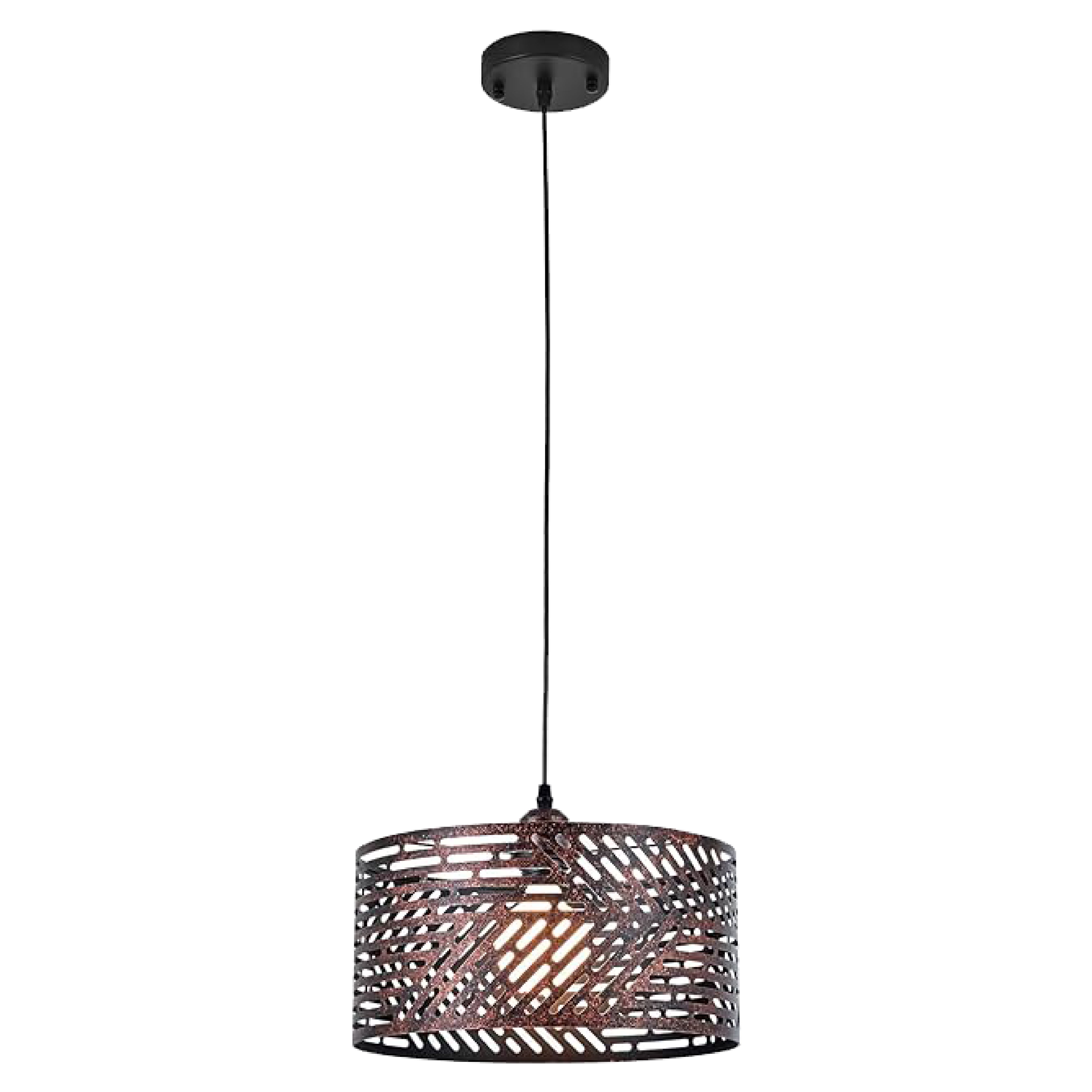 1-Light modern island lights brown pendant light iron hanging lamp