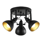 3 Light farmhouse track lighting black kitchen light iron flush ceiling light