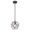 1-Light transitional kichlen lamp black hanging light steel and glass pendant light