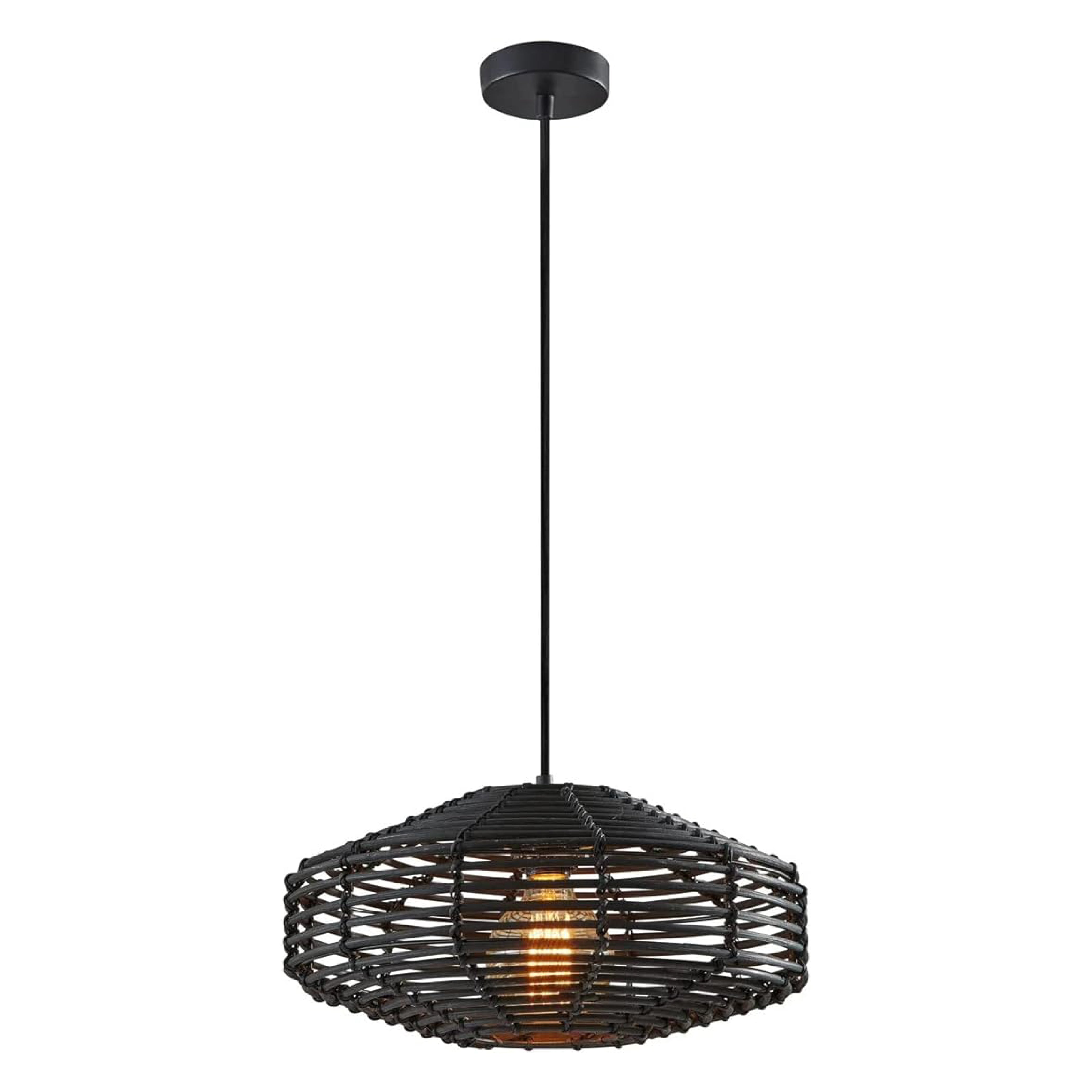 Farmhouse pendant light black rattan pendant light kitchen island hanging lights