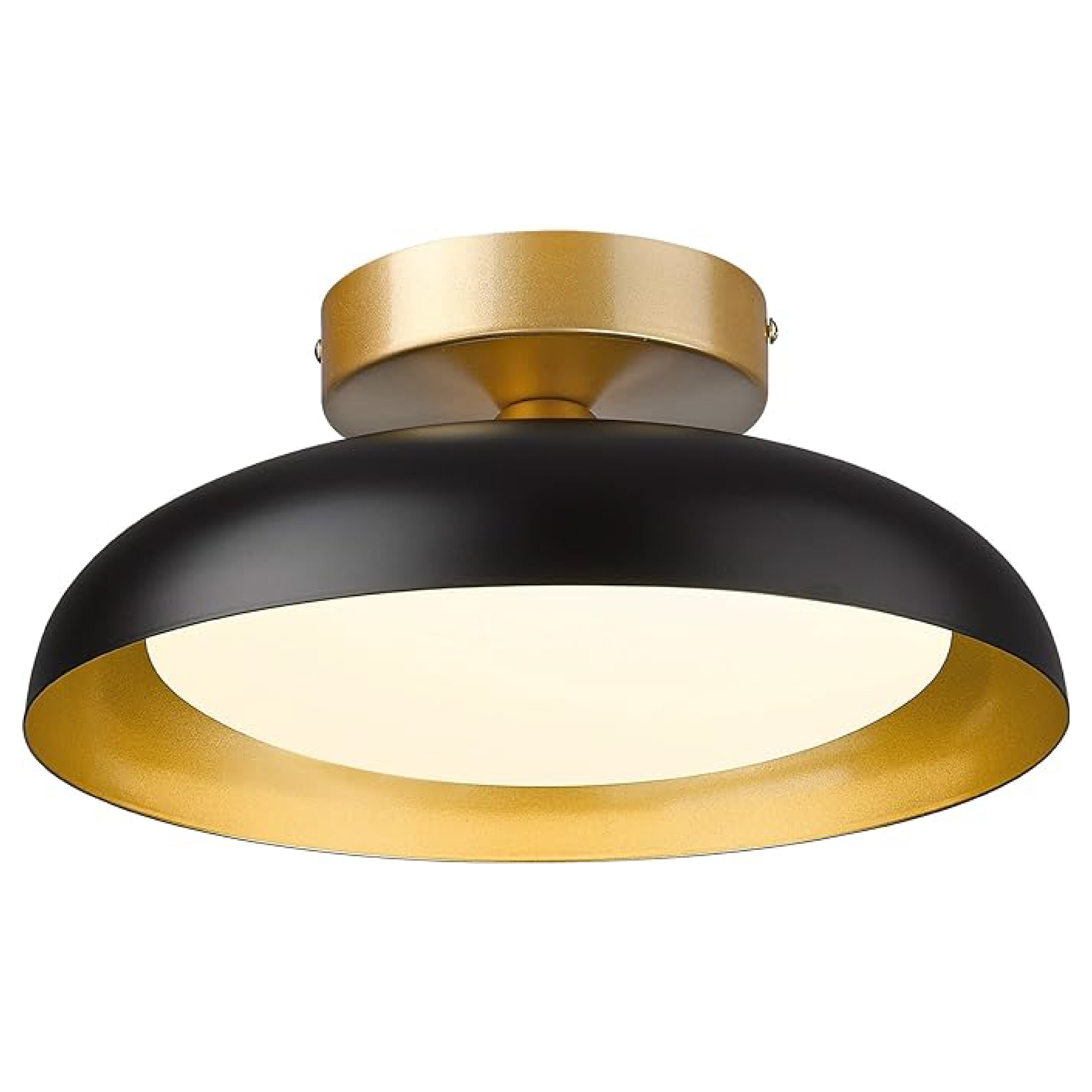 12-inch LED light fixture gold and black ceiling lighting iron kitchen lights in ceiling