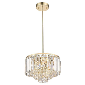 Modern crystal chandelier lights Gold kitchen island pendant light fixture