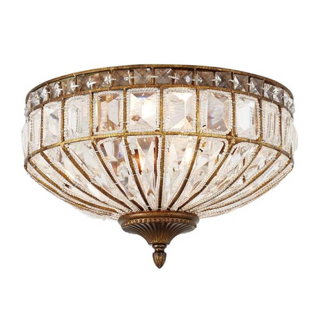 1/2" Wide square light fixture brown and clear dining ceiling light iron and glass hallway ceiling lamps