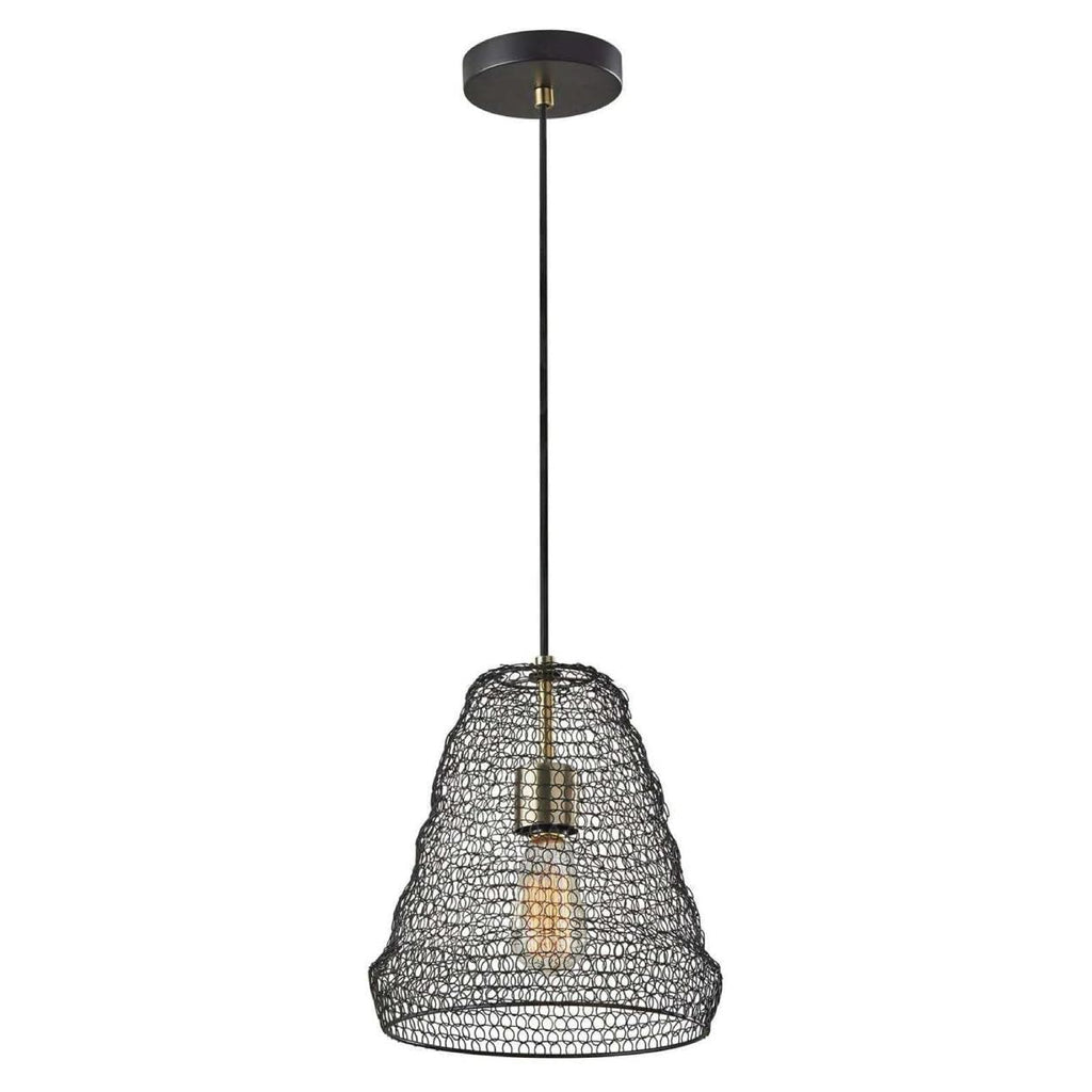 Industrial hanging light mesh pendant light metal adjustable light