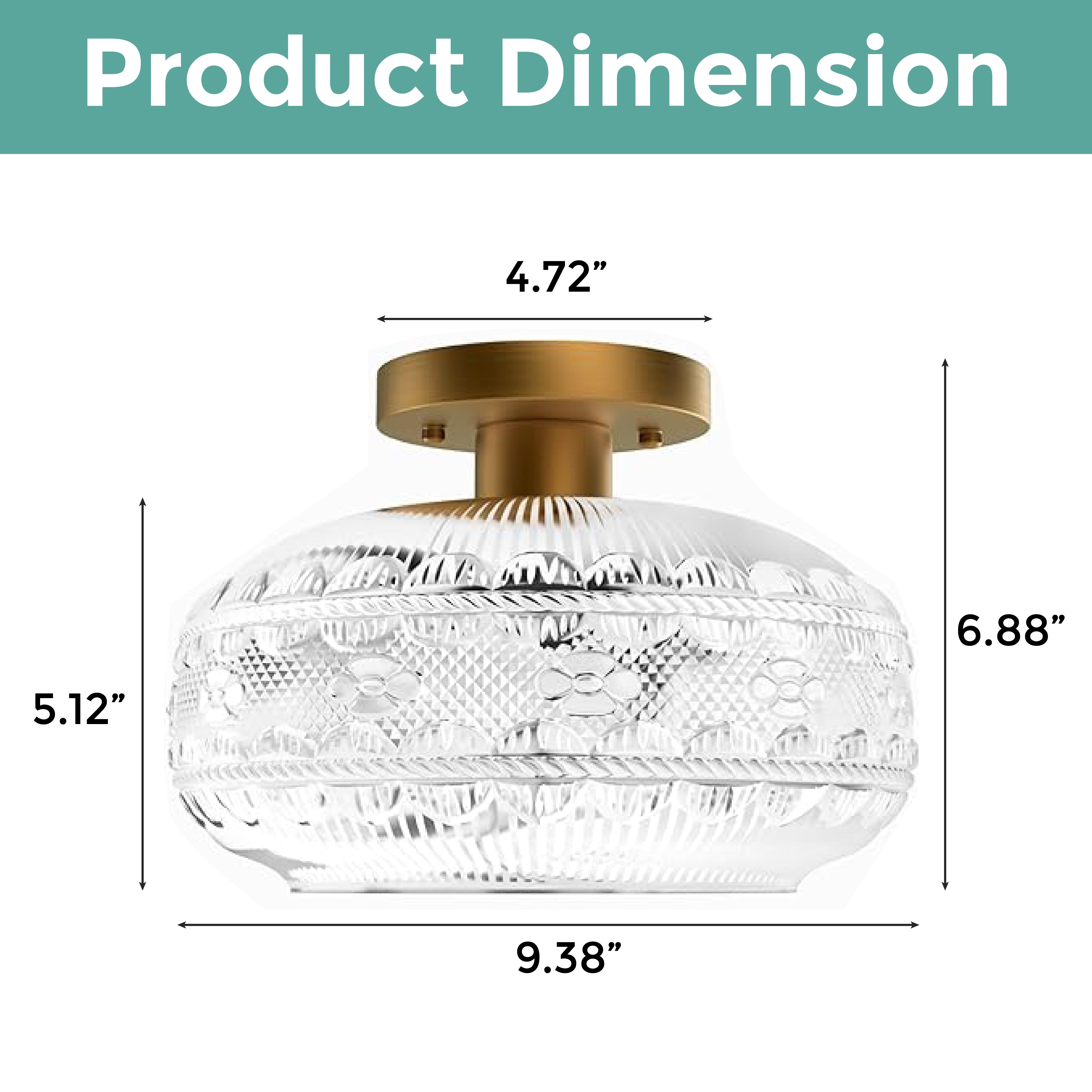 E26 industrial ceiling light gold light fixture iron and glass kitchen light