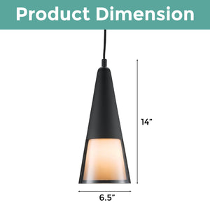 Contemporary light bulb black light fixture metal pendant light