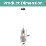 Mid-century modern pendant light steel kitchen lights glass island light fixture