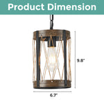 E26 bulbs farmhouse dining light black and walnut pendant lighting metal fixtures light