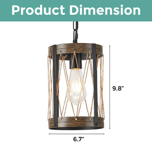 E26 bulbs farmhouse dining light black and walnut pendant lighting metal fixtures light