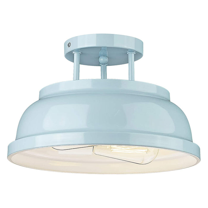 2 light modern semi flush mount close to ceiling light blue ceiling lighting