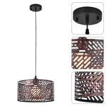 1-Light modern island lights brown pendant light iron hanging lamp