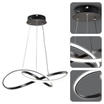 LED Ring Lights chandelier light Black light fixture Aluminum pendant light