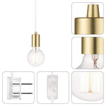 1-light light and bulbs globe light fixture metal pendant light