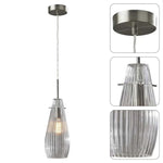 Mid-century modern pendant light steel kitchen lights glass island light fixture