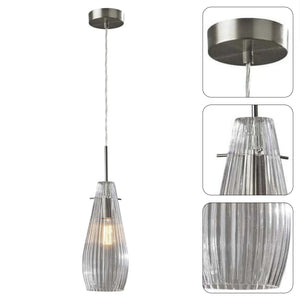 Mid-century modern pendant light steel kitchen lights glass island light fixture