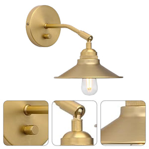 2-pack vintage wall sconce light matte metal wall lighting antique lights in wall