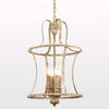 4 light farmhouse chandelier industrial distressed off-white dining pendant light fixture