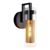 Black and gold vanity light vintage bath wall sconce