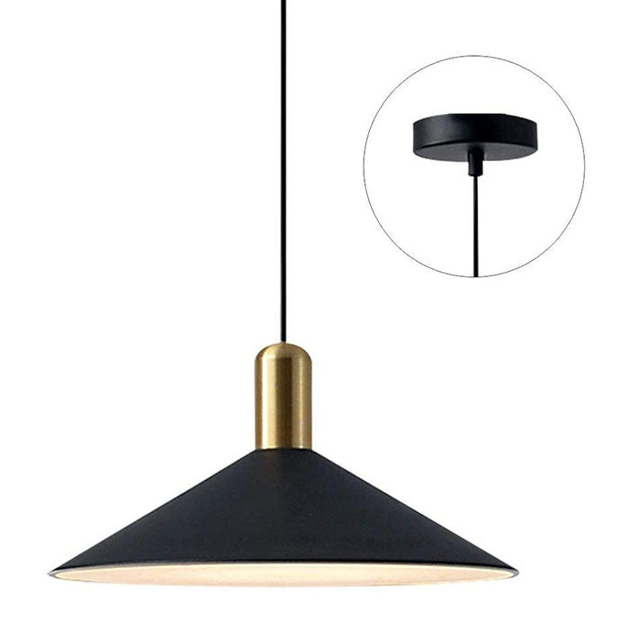 Farmhouse barn pendant lamp industrial adjustable black pendant light fixture