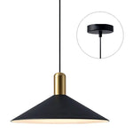 Farmhouse barn pendant lamp industrial adjustable black pendant light fixture