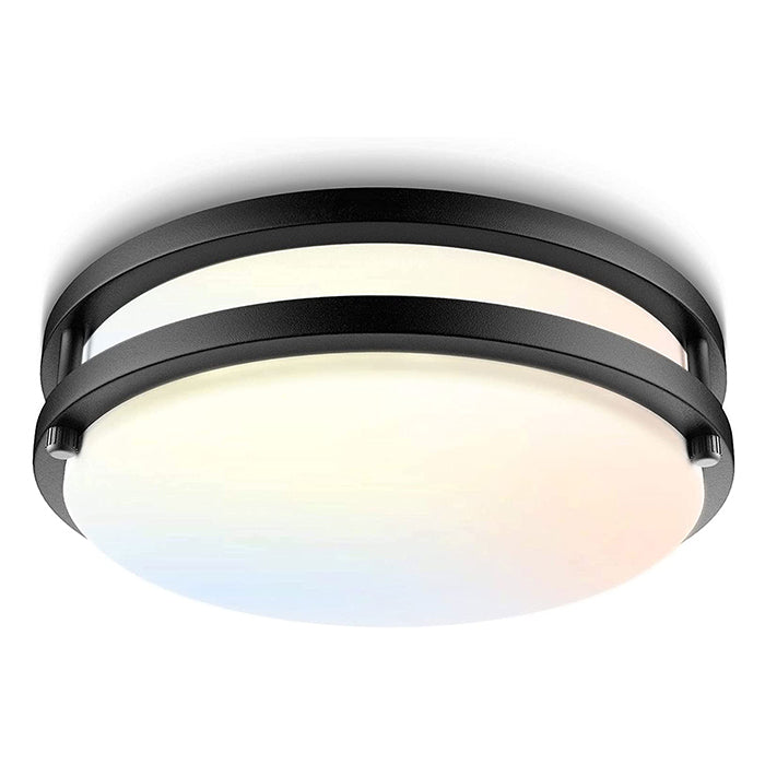 LED Flush Mount Ceiling Light Fixture Black Modern light Fixture