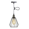 Vintage Industrial pendant light adjustable black cage hanging lighting