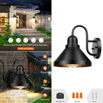 2-Pack exterior sconce light fixtures Matte Black outdoor light sconce Metal outdoor wall lights