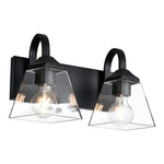 2-Lights lighting fixture for bathroom Black on Frame picture light Modern black lights for bedroom