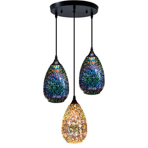 3-Light hanging kitchen lights Modern glass pendant light over sink lighting fixtures
