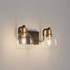 2 light vintage bathroom wall sconce farmhouse glass wall light over mirror