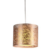 Golden flower laser cutting pendant hanging light modern drum lighting fixture