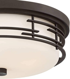 Bronze modern ceiling light flush mount lighting white glass ceiling lamp