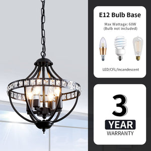 4 light crystal chandelier rust vintage black farmhouse pendant hanging light