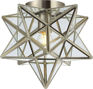 Moravian star ceiling light contemporary flush mount ceiling fixture