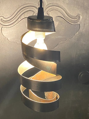 Modern spiral pendant lighting fixture metal pendant lamp